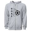 Icon Unisex Lightweight Loopback Terry Full-Zip Hooded Sweatshirt Thumbnail