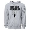 Icon Unisex Lightweight Loopback Terry Full-Zip Hooded Sweatshirt Thumbnail