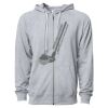 Icon Unisex Lightweight Loopback Terry Full-Zip Hooded Sweatshirt Thumbnail