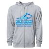 Icon Unisex Lightweight Loopback Terry Full-Zip Hooded Sweatshirt Thumbnail