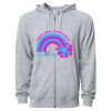 Icon Unisex Lightweight Loopback Terry Full-Zip Hooded Sweatshirt Thumbnail