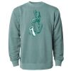 Unisex Midweight Pigment-Dyed Crewneck Sweatshirt Thumbnail