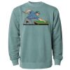 Unisex Midweight Pigment-Dyed Crewneck Sweatshirt Thumbnail