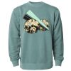 Unisex Midweight Pigment-Dyed Crewneck Sweatshirt Thumbnail