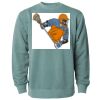 Unisex Midweight Pigment-Dyed Crewneck Sweatshirt Thumbnail