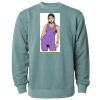 Unisex Midweight Pigment-Dyed Crewneck Sweatshirt Thumbnail