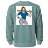 Unisex Midweight Pigment-Dyed Crewneck Sweatshirt Thumbnail