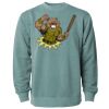 Unisex Midweight Pigment-Dyed Crewneck Sweatshirt Thumbnail