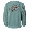 Unisex Midweight Pigment-Dyed Crewneck Sweatshirt Thumbnail