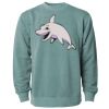 Unisex Midweight Pigment-Dyed Crewneck Sweatshirt Thumbnail