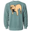 Unisex Midweight Pigment-Dyed Crewneck Sweatshirt Thumbnail