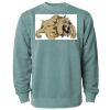 Unisex Midweight Pigment-Dyed Crewneck Sweatshirt Thumbnail