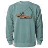 Unisex Midweight Pigment-Dyed Crewneck Sweatshirt Thumbnail