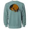 Unisex Midweight Pigment-Dyed Crewneck Sweatshirt Thumbnail