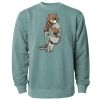 Unisex Midweight Pigment-Dyed Crewneck Sweatshirt Thumbnail