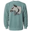 Unisex Midweight Pigment-Dyed Crewneck Sweatshirt Thumbnail