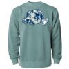 Unisex Midweight Pigment-Dyed Crewneck Sweatshirt Thumbnail