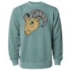 Unisex Midweight Pigment-Dyed Crewneck Sweatshirt Thumbnail