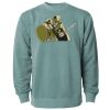 Unisex Midweight Pigment-Dyed Crewneck Sweatshirt Thumbnail