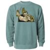 Unisex Midweight Pigment-Dyed Crewneck Sweatshirt Thumbnail