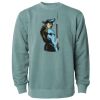 Unisex Midweight Pigment-Dyed Crewneck Sweatshirt Thumbnail