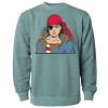 Unisex Midweight Pigment-Dyed Crewneck Sweatshirt Thumbnail