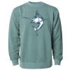 Unisex Midweight Pigment-Dyed Crewneck Sweatshirt Thumbnail