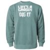 Unisex Midweight Pigment-Dyed Crewneck Sweatshirt Thumbnail