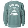 Unisex Midweight Pigment-Dyed Crewneck Sweatshirt Thumbnail