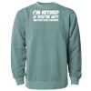 Unisex Midweight Pigment-Dyed Crewneck Sweatshirt Thumbnail