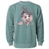 Unisex Midweight Pigment-Dyed Crewneck Sweatshirt Thumbnail