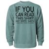 Unisex Midweight Pigment-Dyed Crewneck Sweatshirt Thumbnail