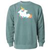 Unisex Midweight Pigment-Dyed Crewneck Sweatshirt Thumbnail