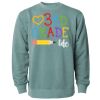 Unisex Midweight Pigment-Dyed Crewneck Sweatshirt Thumbnail