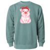 Unisex Midweight Pigment-Dyed Crewneck Sweatshirt Thumbnail