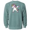 Unisex Midweight Pigment-Dyed Crewneck Sweatshirt Thumbnail