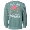 Unisex Midweight Pigment-Dyed Crewneck Sweatshirt Thumbnail