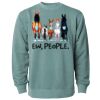 Unisex Midweight Pigment-Dyed Crewneck Sweatshirt Thumbnail