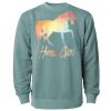 Unisex Midweight Pigment-Dyed Crewneck Sweatshirt Thumbnail