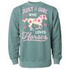 Unisex Midweight Pigment-Dyed Crewneck Sweatshirt Thumbnail