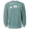 Unisex Midweight Pigment-Dyed Crewneck Sweatshirt Thumbnail