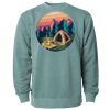 Unisex Midweight Pigment-Dyed Crewneck Sweatshirt Thumbnail