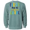 Unisex Midweight Pigment-Dyed Crewneck Sweatshirt Thumbnail