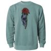 Unisex Midweight Pigment-Dyed Crewneck Sweatshirt Thumbnail