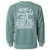 Unisex Midweight Pigment-Dyed Crewneck Sweatshirt Thumbnail