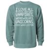 Unisex Midweight Pigment-Dyed Crewneck Sweatshirt Thumbnail