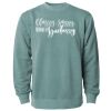 Unisex Midweight Pigment-Dyed Crewneck Sweatshirt Thumbnail