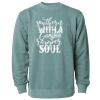 Unisex Midweight Pigment-Dyed Crewneck Sweatshirt Thumbnail