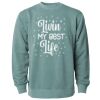 Unisex Midweight Pigment-Dyed Crewneck Sweatshirt Thumbnail