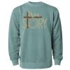 Unisex Midweight Pigment-Dyed Crewneck Sweatshirt Thumbnail